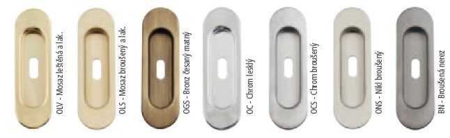 Muschel für Schiebetür MP OVAL FT 3665 BB/S