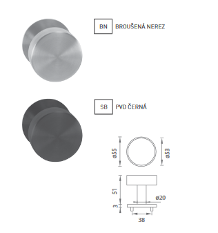 Türknopf MP - R 3SM