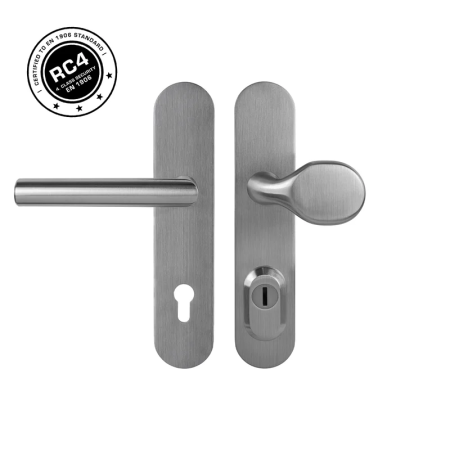 Schutzbeschläge MP MPK - SECURO S01 PLUS - SO M1 FAVORIT (BN - Edelstahl gebürstet)