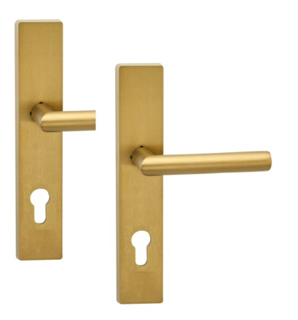 Schutzbeschlag COBRA TOWER S mit VISION Griff mit Abdeckung (F4 - bronze eloxiert)