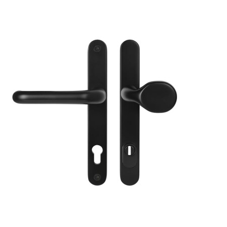 MPK Schutzbeschlag - SECURO A04 PLUS - USO M1 COSLAN (F5 - Schwarz matt) - mit Abdeckung