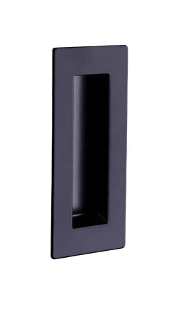 Muscheln für Schiebetüren ROSTEX quadratisch 50x150mm (MATTSCHWARZ)