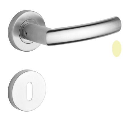 ANGEBOT: Türbeschläge ROSTEX CORNO mit Stiften (MATTE EDELSTAHL) - BB