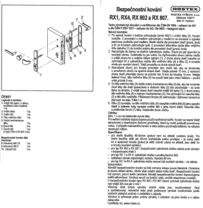 Sicherheitsbeschlag ROSTEX BK RX 4-50 EXCLUSIVE 3 Kl. (TITAN GOLD)