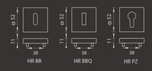 Türbeschlag MP Eliptica-HR 3098Q (OCS – Gebürstetes Chrom)