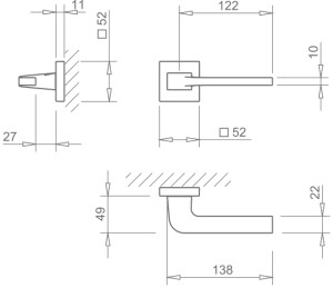 Türbeschlag MP Supra-HR 3097Q (NP)