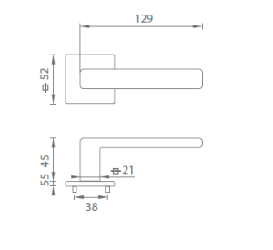 Türbeschlag MP Sonia HR 3095 5 S (NP)