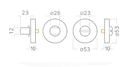 Türbeschlag ACT Una EasyClick PullBloc R (EDELSTAHL)