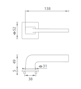 Türbeschlag MP Supra - HR 3097 5S (WS)