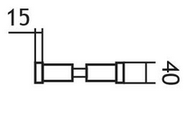 Griff EUROLATON für Glas- und Holztüren - 99 (Edelstahl)