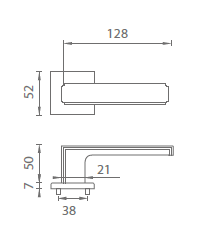 Türbeschlag MP Raflesia - HR 7S (BS - Mattschwarz)