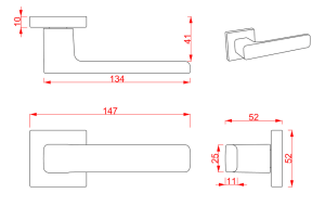 Türbeschlag TWIN ZIP HR C521 (NI-SAT-A)