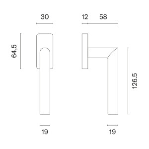 Euro-Fenstergriff MP ARABIS - HR 7S (OLV PVD - Poliertes lackiertes Messing)