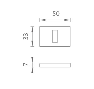 Türrosette MP - RT 7S (OCS - Gebürstetes Chrom)