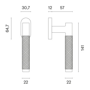 Eurofenstergriff MP MOLINIA - R 7S (T - Titan)