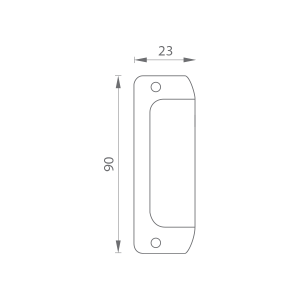 Haltegriff aus Aluminium MP 3815 (Weiß)