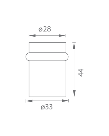 Bodentürstopper MP VÁLEČEK (OLS - Gebürstetes Messing)