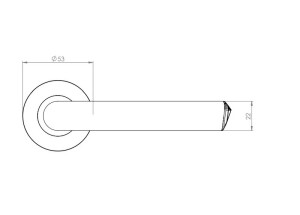 Türbeschläge MP – GK – CRYSTAL PIATTA S – R (BN – gebürsteter Edelstahl)