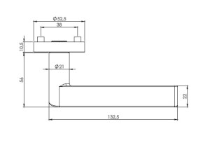 Türbeschläge MP - GK - LEAF LIGHT - R (Graphitschwarz)