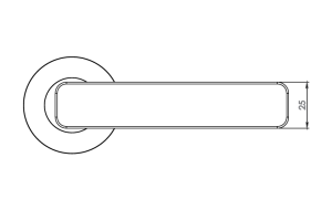 Türbeschlag MP - GK - MINIMAL MODERN - R (Kaschmirgrau)