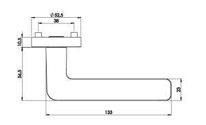 Türbeschläge MP - GK - REMOTE - R (Graphitschwarz)