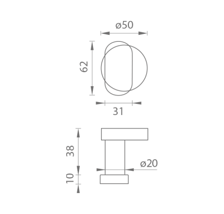 Türkugel MP ORIGINAL FIXED FLAT - UOR (BN - Gebürsteter Edelstahl)