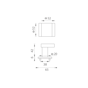 TÜRGRIFF MP - HR SQ6 (BS - Mattschwarz)