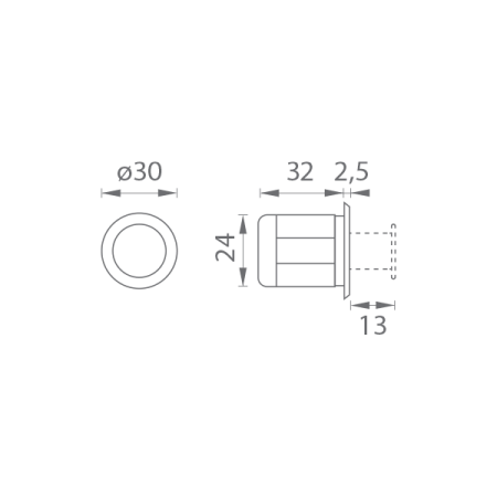 Griff MP PUSH R (BS - Mattschwarz)