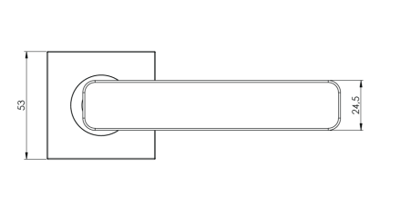 Türbeschlag MP GK - MINIMAL MODERN - HR (Samtgrau)