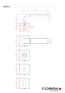 Türbeschlag COBRA Vera-S (MATTSCHWARZ)