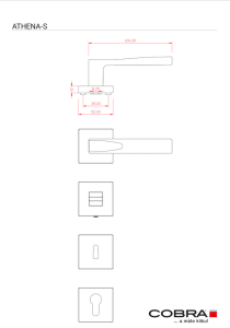 Türbeschlag COBRA ATHENA-S (TIT)
