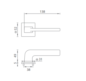 Türbeschlag MP Dara HR 4007 5 S (OLS)