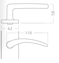 Türbeschlag ACT Viola (schwarz)