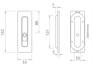 Schiebetürschale MP TI 4181 5S - WC (OLV)