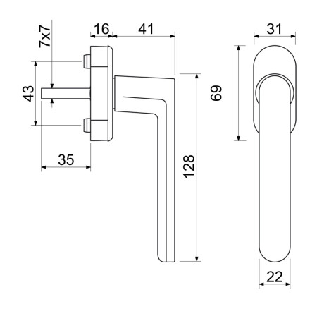 Fensterbeschlag RICHTER RHW TIKTAK  (F1, F4, F9, WEISS)