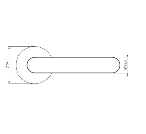 Türbeschläge MP Avus Piatta S - R (Graphitschwarz)