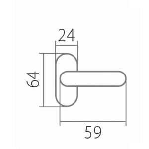 SALE Fensterbeschlag TWIN ALT WIEN PW 3000 HO (A - Messing poliert) - Halbolive klein