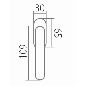 SALE Fensterbeschlag TWIN ELEGANT BA 1225 RO (A - Messing poliert)