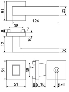 VERKAUF Türbeschläge RICHTER Torino (ČM) - WC