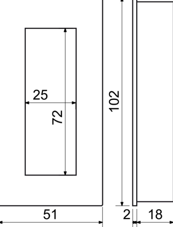 Schale für Schiebetüren RICHTER RK.MUS.005 (N)