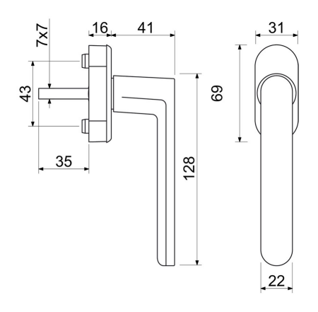 Fensterbeschläge RICHTER RHW TIKTAK (F4)