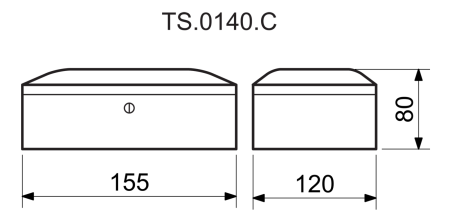 Geldkassette aus Stahl. RICHTER TS.0140.C