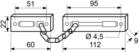 Türkette RICHTER RDG.005.CH (glänzendes Chrom)