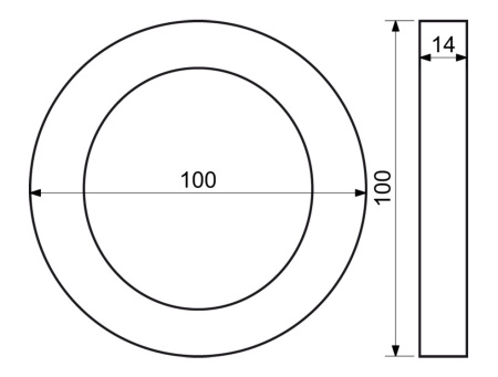 Hausnummer im „3D“-Design mit strukturierter Oberfläche RICHTER RN.100LV „3D“