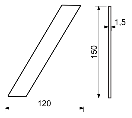 Hausnummer RICHTER RN.150L (Edelstahl)