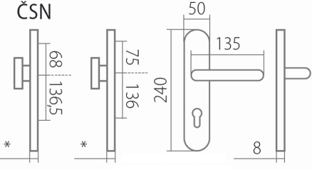 Sicherheitsbeschläge TWIN HARMONIA DEF (F4)