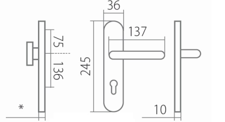 Sicherheitsbeschläge TWIN CLEOPATRA DEF (F1)