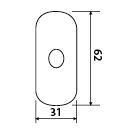 KLINGELTASTE TWIN F510 (A - Messing glänzend)