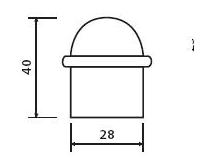 Türstopper TWIN G 1001 (NI-SAT - Nickel satiniert)